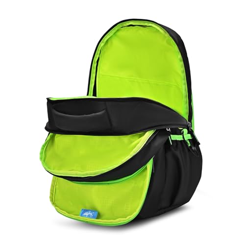 Image of Skybags Klan Plus V2 02 Play 38 Liters Premium Polyester Fabric School Backpack for Kids with Multiple Compartments and Rain Cover - Boys & Girls