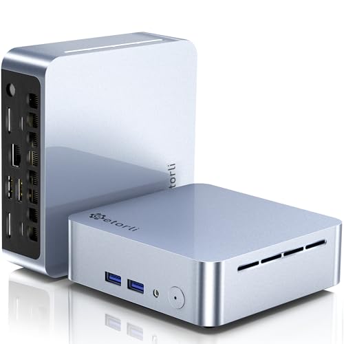 Image of Getorli Mini PC AMD Ryzen 5 3501U (4C /8T, Max 3.7GHz) Small Desktop Computer 8GB DDR4 RAM 256GB NVMe SSD Budget Micro Compact PCs 4K HD Dual HDMI WiFi 6 BT5.3 Prebuilt OS-Home Office Gaming Streaming