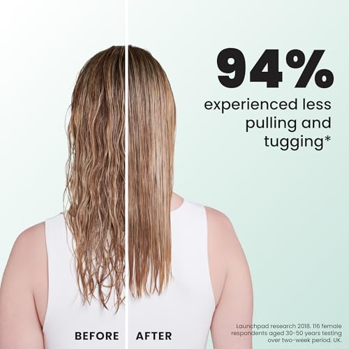 Image of Tangle Teezer Fine Ultimate Detangler Brush for Fine Hair, Ice Blue | Patented two-tier, soft-flex teeth detangles & reduces breakage on wet or dry hair; Shower-friendly hairbrush for fine hair