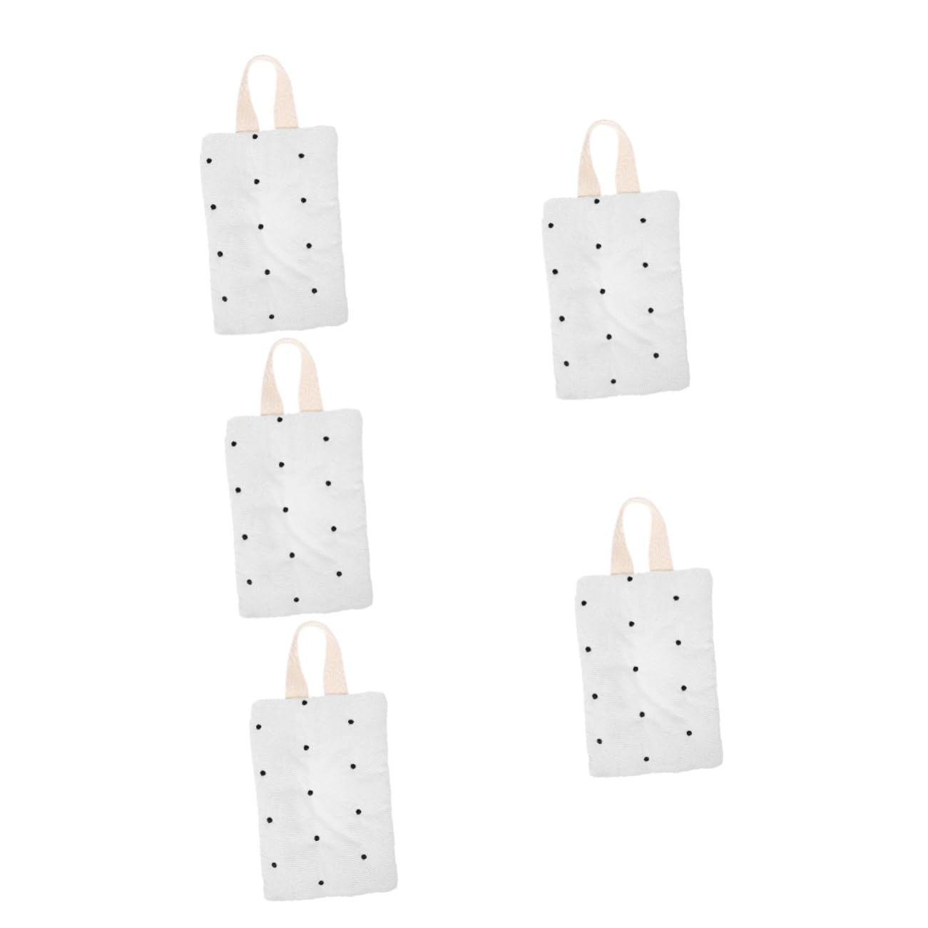 Abaodam 5 Stück Feuchttücherpackung aufbewahrungstasche pflegeprodukte Mülltonne Serviettenetui Handtuch Reise-Behälter für Babytücher Tragbare Tasche für Feuchttücher Baumwolle Beige