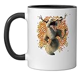 Ice Age Scrat Acorn Avalanche Ceramic Mug, Black/White