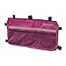 AlveyTech Deluxe Universal Folding Walker Bag (Berry) - Large Capacity Durable Ripstop Rollator Organizer Bags with Multiple Pockets, Manual Rollator Storage, Durable Medical Mobility Accessories