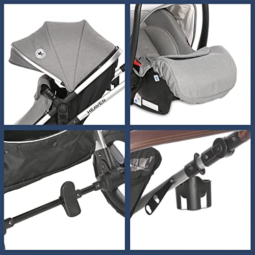 3-in-1 combi-kinderwagen met autostoel 0 m + heaven SET Lorelli - Afbeelding 7