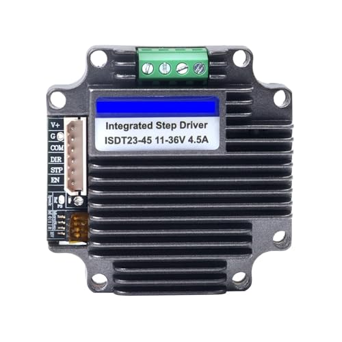 ISDT23-45 Nema 23 Integrated Stepper electronic starter Driver 1.0-4.5A 11-36VDC Low-noise for Nema23 Stepper electronic starter