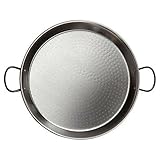 La Valenciana 2701796 Paellera de Acero Pulido 55cm, Multicolor, 55 cm