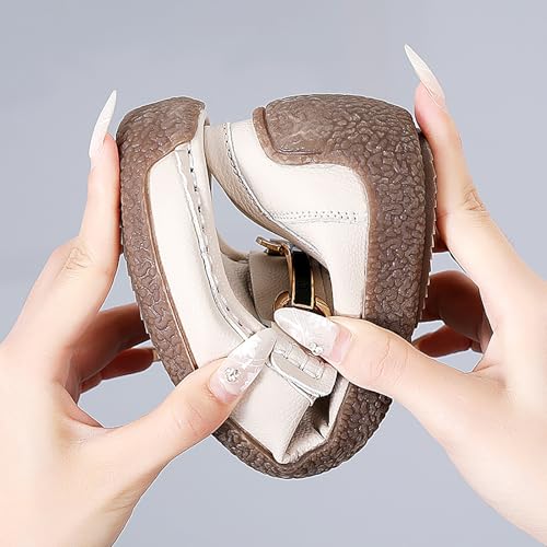 Image of Women's Wide Width Loafers Comfort Slip on Shoes Walking Shoes for Ladies Mocassins Driving Shoe