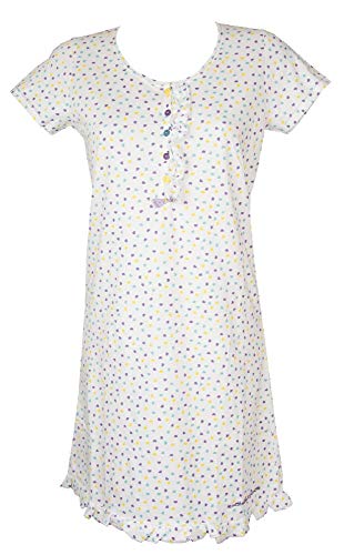 Chemise de nuit Ragno en coton contre la chaleur nocturne manches courtes