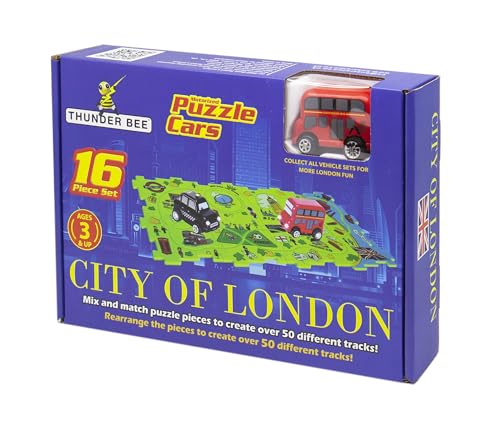 Sviluppa abilità motorie Buzz Toys Puzzle Auto London Bus 16 Pezzi Intercambiabili 3-10 Anni