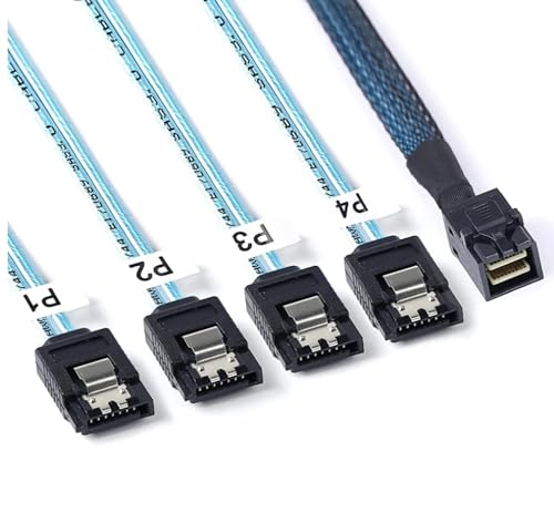Cable interno S/A/S HD SFF-8643 a 4X SATA 0.5m