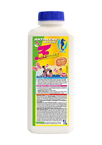 PQS – 162021 Antialgas - Algicida Triple acción PQS: Algicida, Clarificante y Floculante. Botella 1 Lt Color