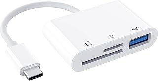 ZAHEMES USB C to Micro SD TF Memory Card Reader, 3 in 1 Camera Card Reader Adapter for New iPad Pro, MacBook Pro/Air, Galaxy S10/S9 and More USB C Devices
