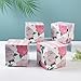 DjinnGlory 60 Pack Pink and Rose Party Favor Boxes 4x4x4 Inches, Small Paper Gift Boxes Cube Boxes for Presents, Proposal, Wedding, Birthday Parties and Small Business