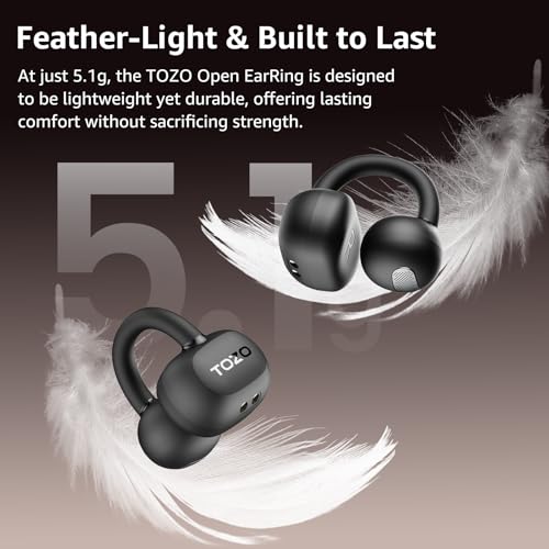 Image of TOZO OpenWear Open Ear Earbuds, AI Translation Real Time 145+ Languages