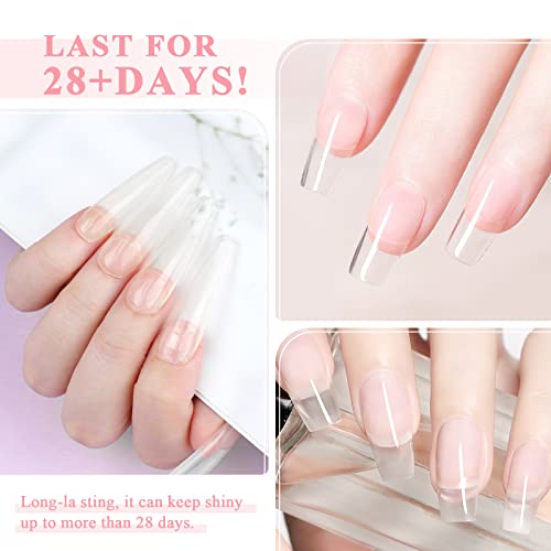 SAVILAND Large Clear Poly Gel: 100g Natural Nail Extension Poly Hard Gels For Starter Salon-Like Strengthener Long Lasting Poly Nail Gel for Beginner & Professional DIY at-Home