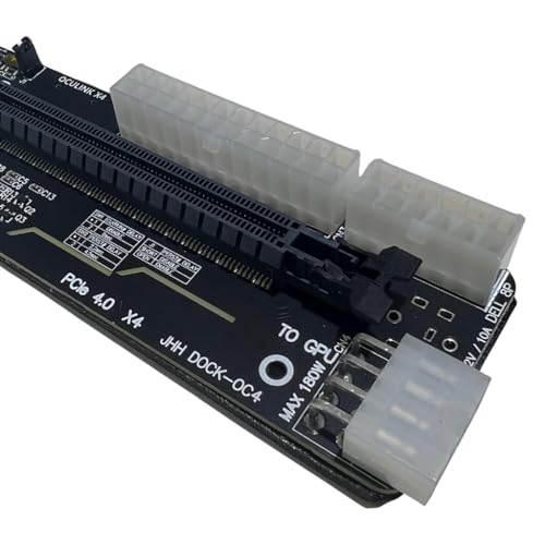 Image of JMT M.2 M-Key to PCIE 4.0X4 External Graphics Card Stand Bracket Compatible with Oculink /M.2 NVMe Laptop eGPU?GDP Handhelds (Dock-OC4+ACB1)
