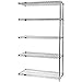 Quantum AD86-3060S-5 Wire Shelving Add-On Kit, 60