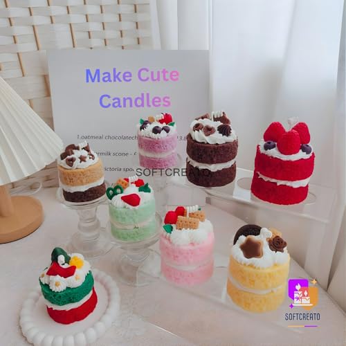 Image of Round Cake Base Candle Mould Silicone | 3D Sponge Cake Layer Mold | Dessert Style Candle Making Mould | DIY Wax, Soap, Resin Art Craft | Cylindrical Shape