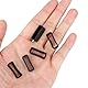 Mozeat Lens 6 Stück Uhrenarmband Schlaufe 24 mm Silikon Uhrenarmband Halter Schwarz Uhrenarmband Befestigungsringe Gummi Ersatz Uhrenarmband Keeper Unisex Uhrenarmband Zubehör