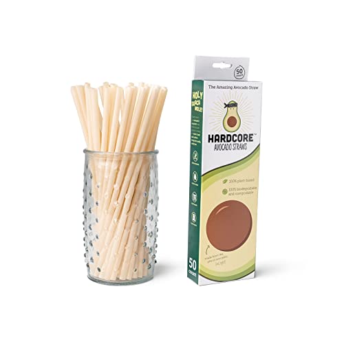 Pitillos biodegradables y compostables de semilla de aguacate, 50 pzas miniatura 1