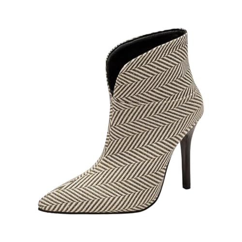 Women's Sexy Stretch Ankle Boots With A Pointed Toe And