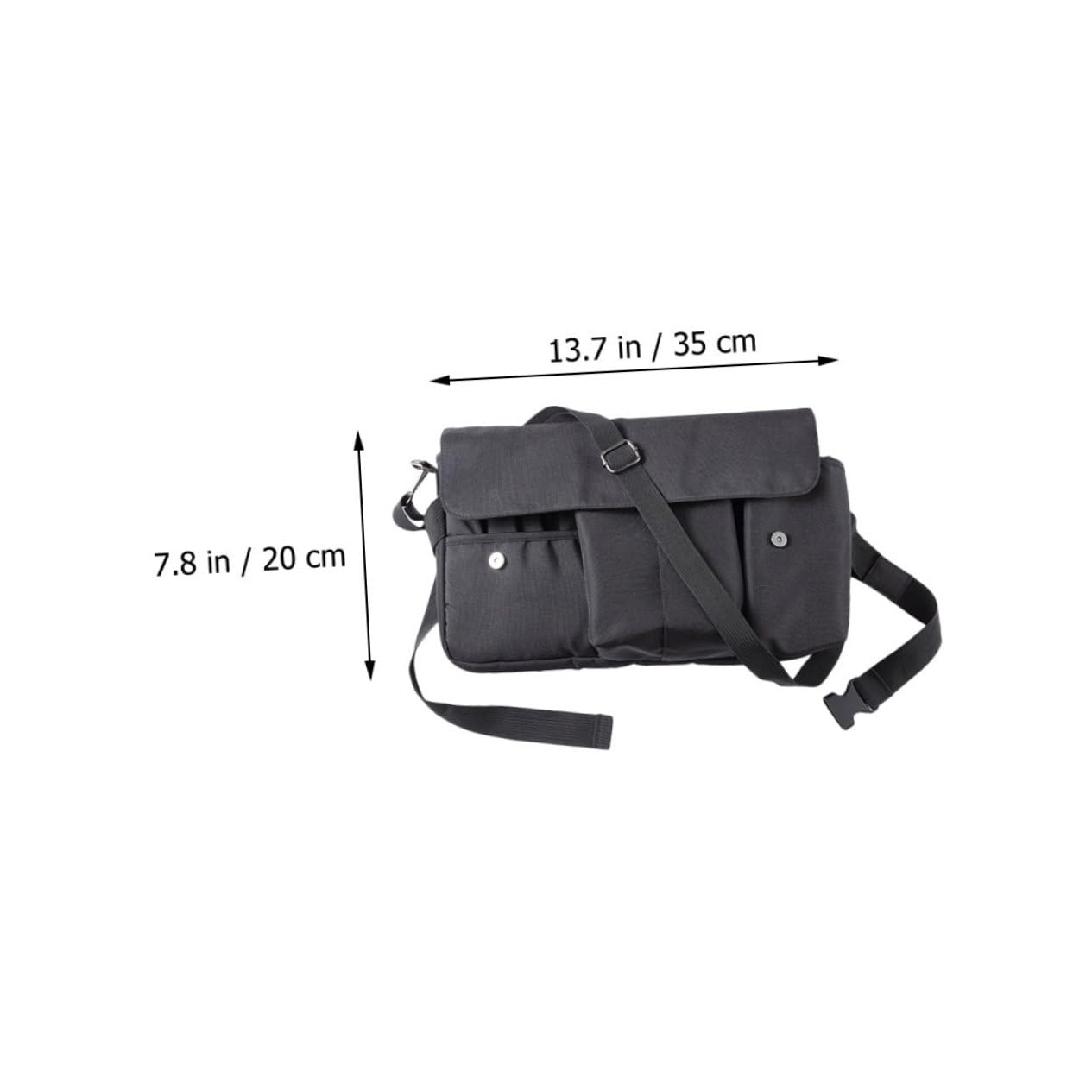 Bolsa Organizadora de Maquillaje Cinturón, Lona Negra Portátil