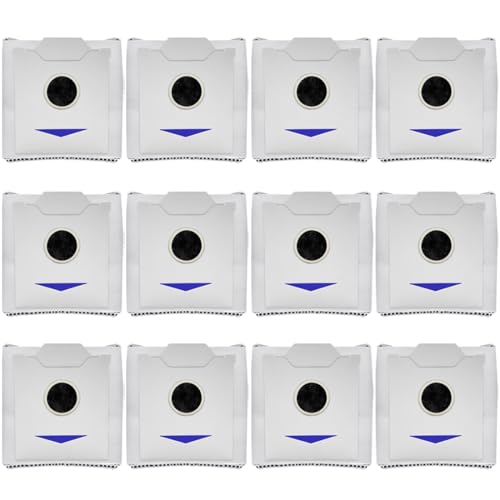 12pcs Dust Bags for Ecovacs Deebot N30 OMNI/ N30 PRO OMNI Robot Vacuum, Ecovacs Deebot N30 Omni Dust Bags Deebot N30 Omni Pro Dust Bag Ecovacs Dust Bag