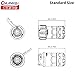 CNLINKO YM-20 7 PIN Industrial Waterproof Connector,IP68 Circular Connector,PBT Plastic Shell Quick Plug Aviation Connector M20 Male Plug and Female Plug