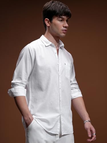Highlander Store Highlander Men’s Slim Fit Casual Shirt White - Image 5