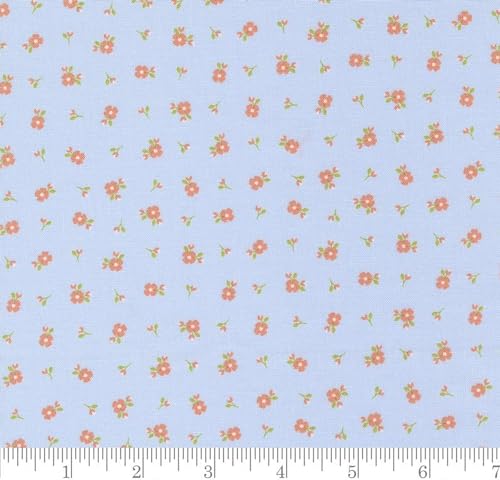 Peachy Keen Pixie Ditsy Light Blue 29175 14 by Corey Yoder from Moda by The Yard