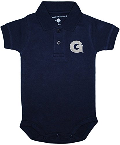 Image of Creative Knitwear Georgetown University Hoyas Newborn Polo Bodysuit