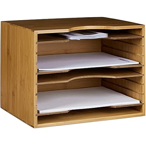 Unibos ECO Wooden Paper Sorter with 5 Layers Cover
