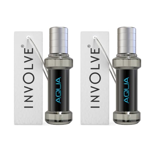 Image of INVOLVE Elements Aqua Spray Air Perfume | Pack of 2 | Fine Fragrance Car Scent Air Freshener - 30ml | Car fresheners | Car accessories interior | Long lasting fragrance | Car perfume