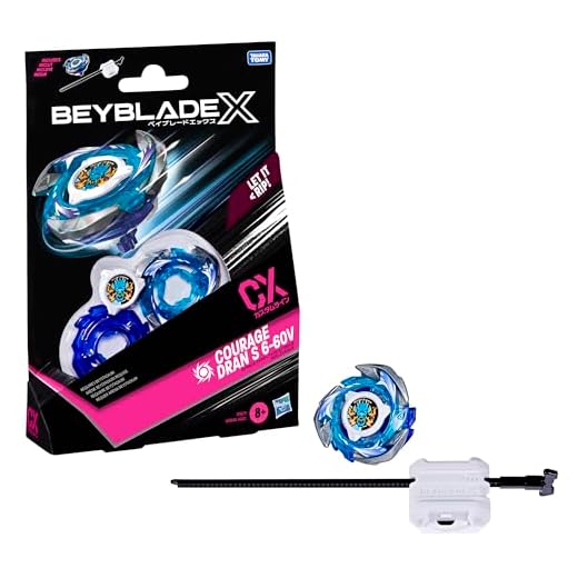 Beyblade X Starter Pack Courage Dran S 6-60V CX avec toupie et Lanceur