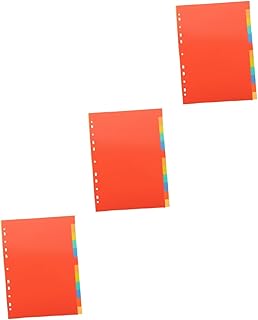 NOLITOY 9 Conjuntos Divisor De Índice A4 Divisores De Caderno Profissional A5 Abas Coloridas Divisórias De Índice De Notebook Divisórias Inseríveis Divisórias De Aba Pvc Divisor De