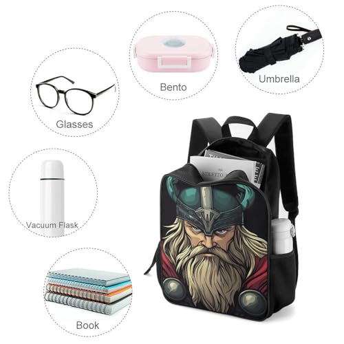 Vikingsraven Nordicthors Cute Backpack Large Capacity Oxford Oloth Backpacks for Women Men Traveling3