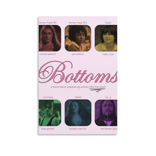 RWTWQGEQWGR Poster decorativo da parete con stampa del film "Bottoms", 20 x 30 cm, senza cornice