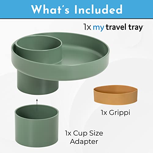 My Travel Tray Usa Moss Green - A Cup Holder Travel Tray For Car Seats, Enjoyed By Toddlers, Kids And Adults! #TOP2