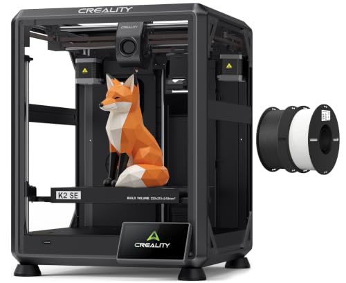 Image of Creality K2 SE 3D Printer, Max High-Speed 500mm /s, Support Multicolor Printing Needs CFS Bundle with Creality 2kg Black & White PLA