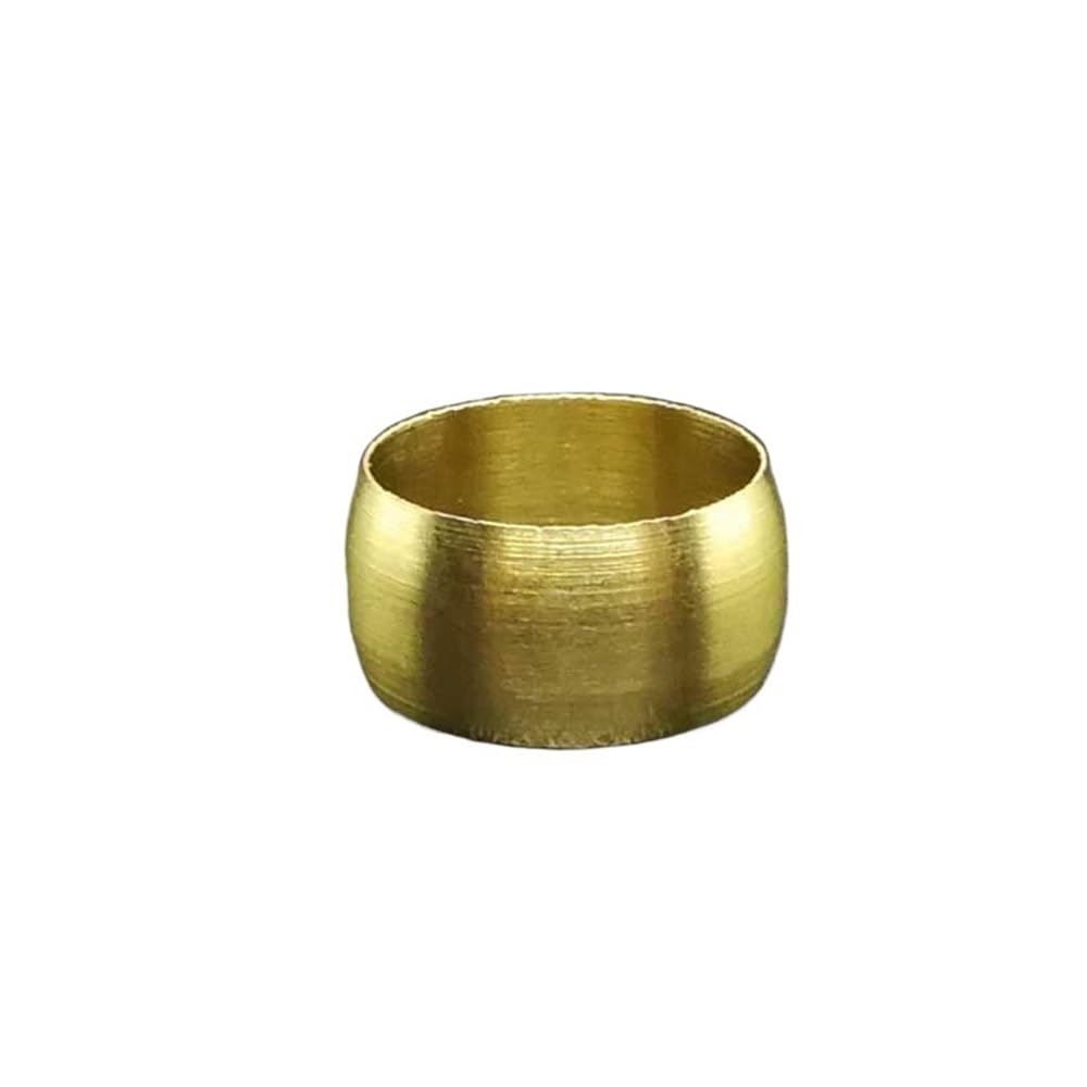 Zzsthvqwm One Color Brass Pipe Fitting Ferrules Compression Sleeve Seal Rings 6.2-16Mm 10 Pack(10Mm)