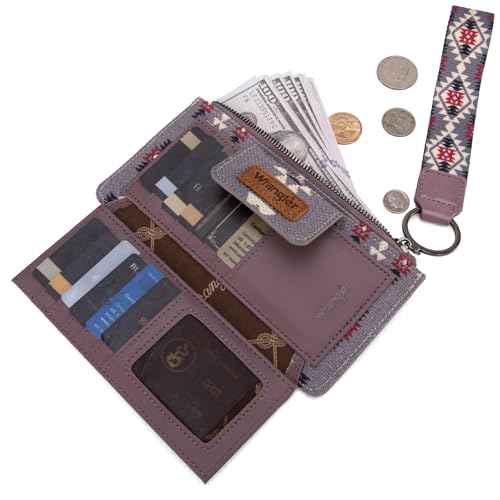 wrangler wristlet wallets for women western clutch purse rfid wallet womens