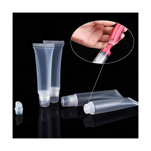 Rolybag-22-Packs-Lip-gloss-Empty-Tubes-Containers10mlTravel-empty-bottleRefillable-Soft-Cosmetic-Squeeze-Tubes-For-Women-Girls-DIY-Lip-Gloss-Cosmetics Rolybag 22 Packs Lip gloss Empty Tubes Containers(10ml),Travel empty bottle,Refillable Soft Cosmetic Squeeze Tubes For Women &Girls DIY Lip Gloss Cosmetics