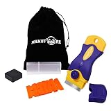 MANUFORE Portable Multi-Purpose Razor Blade Scraper for Cleaning Glass, Stove-top, Window, Floor(1 S