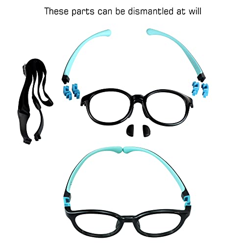 Image of VisionGlobal Blue Light Blocking Glasses for kids, Anti Eyestrain and Blurry, Computer Glasses, Anti Glare