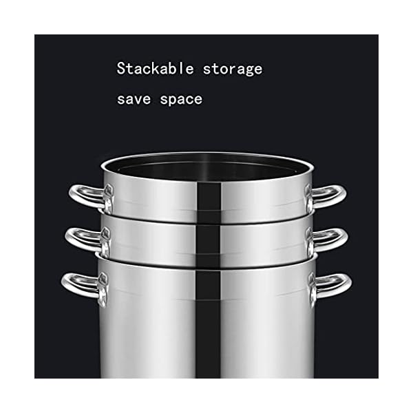 MNSSRN Haushalt groÃer Kochtopf, 304 Edelstahlsuppen-Eimer, Saucepan-Eimer/Ãl-Speicher-Eimer (mit Deckel), fÃ¼r Gasherd/Induktionskocher,70L – Bild 4