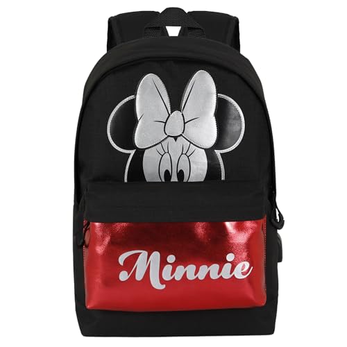 Disney Unisex Silver Hs Backpack HS Silver Backpack Symbol (pack of 1), Minnie Red, One Size, Silver HS BackPack2