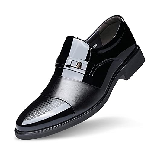 Men's Formal Shoes,British Work OfficeBusiness Leather Shoes Banquet Wedding Prom Dress Shoes,Black A-43/UK 8.5/US 9