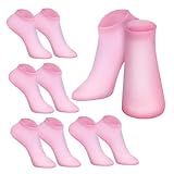 EXQUIMEUBLE 5paare Silikonsocken Für Frauen Feuchtigkeitsspendende Gel-socken Zur Fußpflege Wiederverwendbar Und Waschbar Für Trockene Und Rissige Füße Farbton