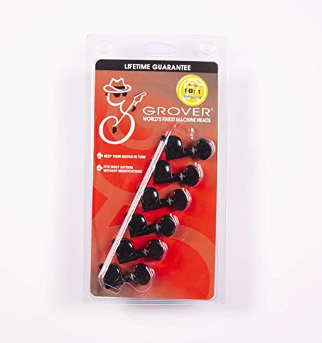 Grover 305CL6 Rotomatics Têtes de Mécaniques Taille Moyenne - Les Beatles, Paul McCartney, John Lennon, RIngo Starr, George Harrison Grover 305CL6 Rotomatics Têtes de Mécaniques Taille Moyenne