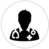 Self Inking Stamp Ink Stamp Stock Stamp Self Ink Stamp Craft Supplies Ink Stamper Medical Doctor Round Self Inking Rubber Stamp - 170R Impression Size 0.68'