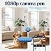 1080P Motion-Activated Camera Pen with Wi-Fi & App Alerts, 32GB Included, Portable Hidden Cam 100-Degree View Angle, 250mAh Rechargeable Battery -No Audio